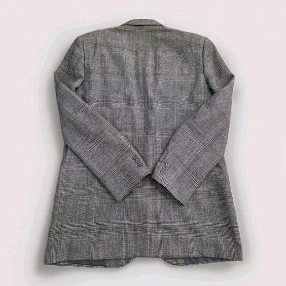 Nino Cerruti Rue Royale Men’s Blazer Sport Coat 44R Gray Glen Plaid Wool - Picture 5 of 11